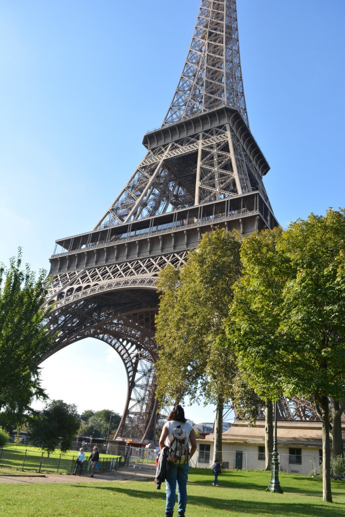 Close View of Eiffel Tower