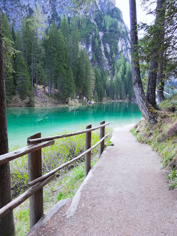 Turquoise Water in the Lake Pragser Wildsee